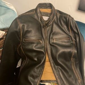 Andrew marc Bomber Jacket brown leather